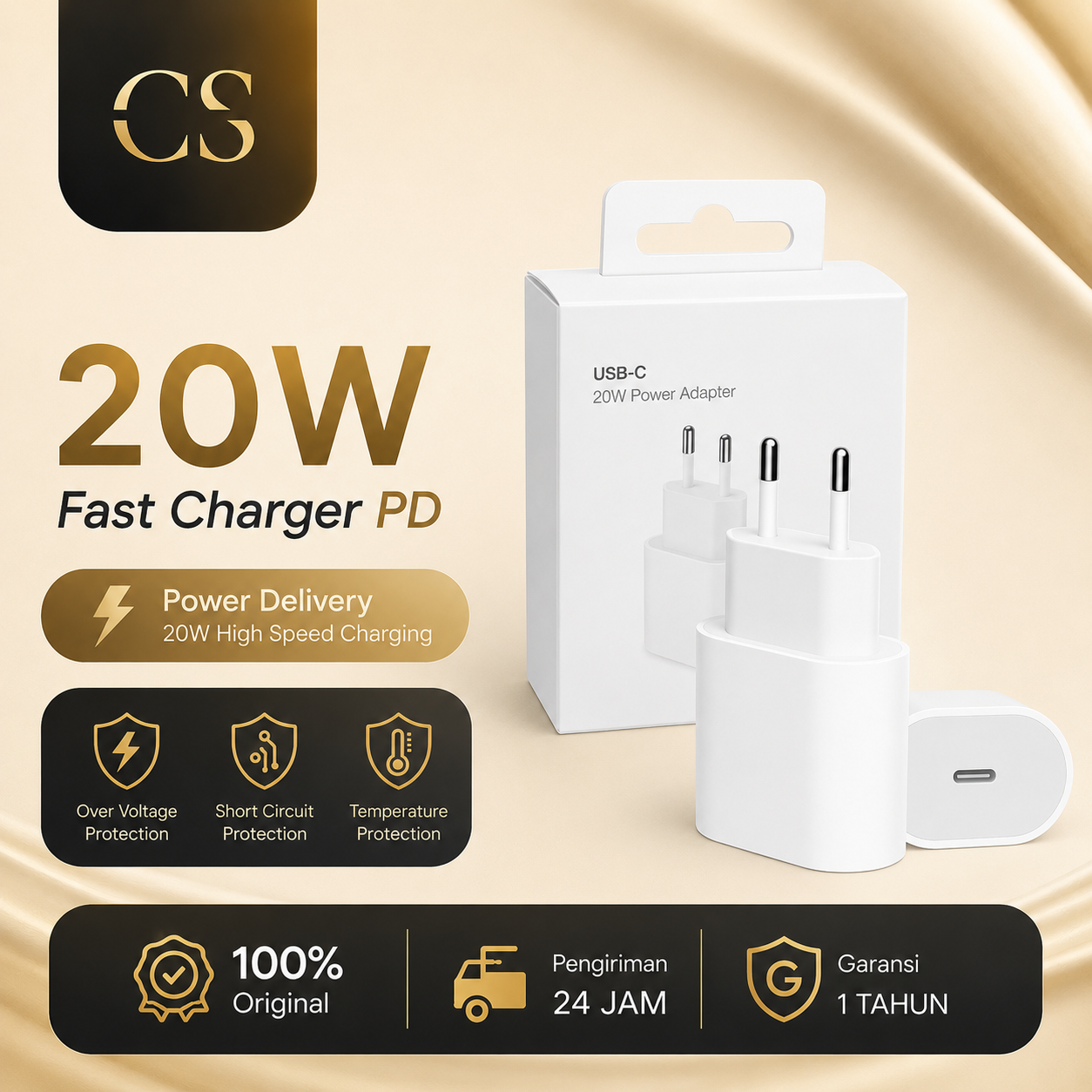 Charger iPhone 20W